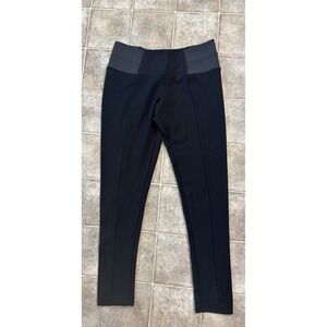 Lark + Grey Black Pintuck Ponte Leggings Women Size S SM-SAP18051-M High Rise